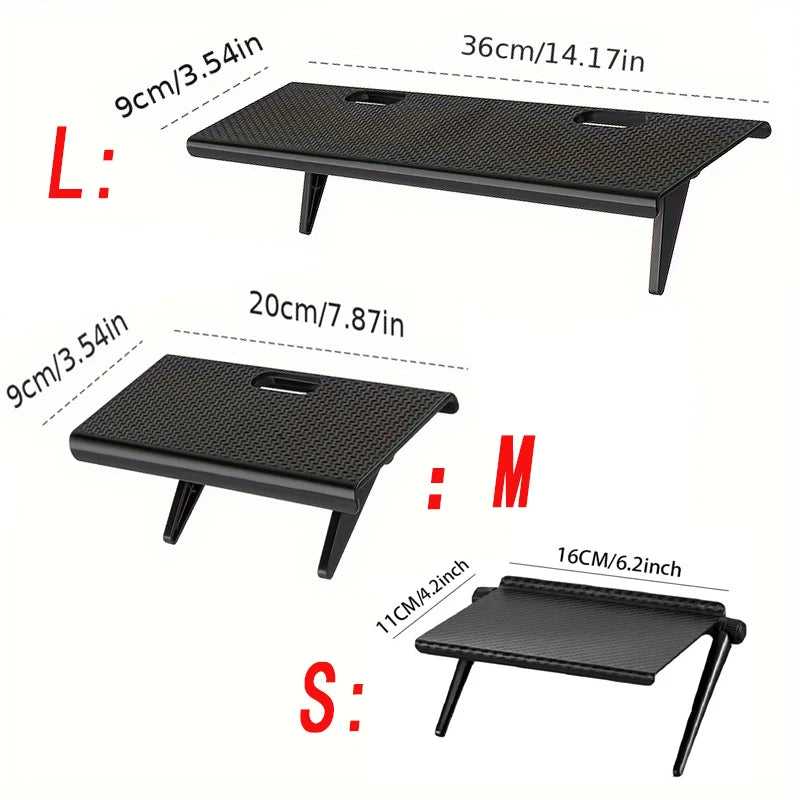 Adjustable TV Screen Top Shelf Monitor Desk Organizer Rack