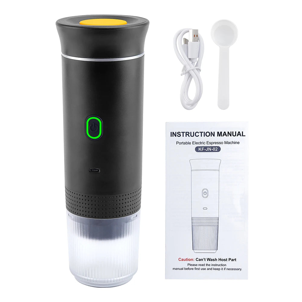 Obecilc Wireless Portable Espresso Coffee Machine 3-In-1 Capsule