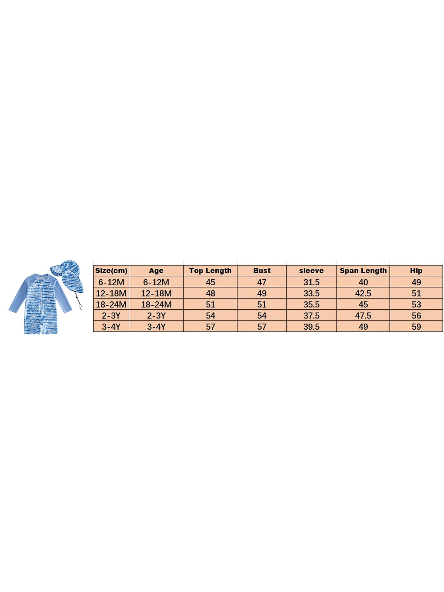 Children Rash Guard Shark Print Swimsuit Set Sun Hat UV