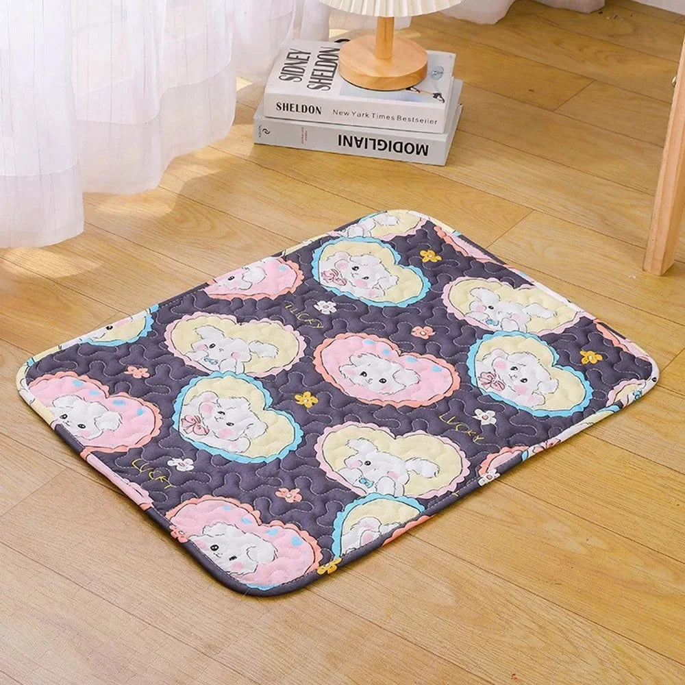 Cooling Ice Silk Pet Mat for Dogs and Cats Cushion