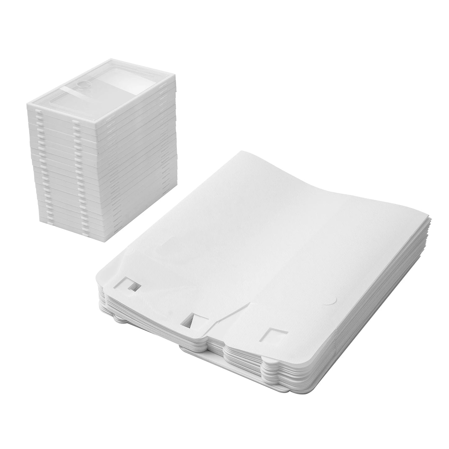 Foldable Transparent Shoe Box Set Stackable Drawer Organizer
