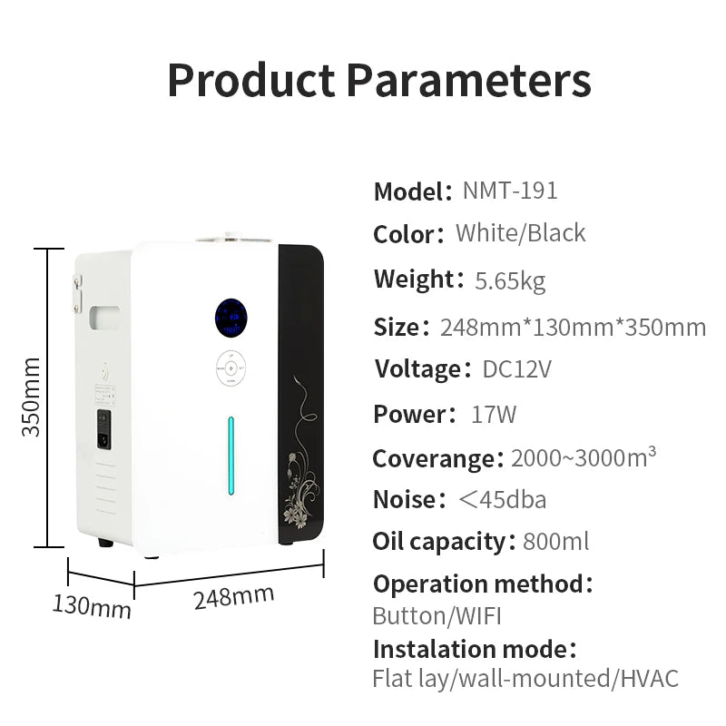NAMSTE 800ml Aroma Diffuser Air Purifier With WiFi