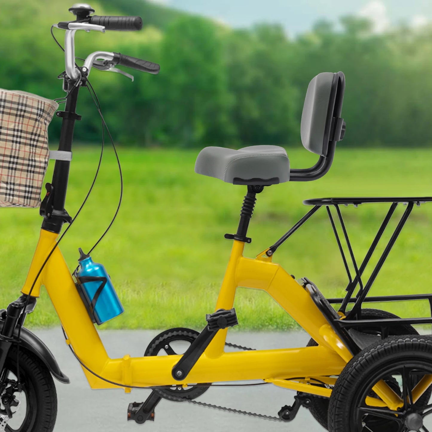Comfortable Bike Seat With Backrest For Tricycles And Electric Bikes