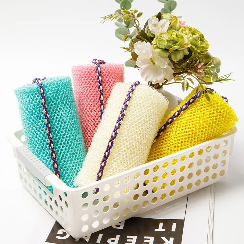 African Net Bath Sponge Shower Puff For Back Exfoliation