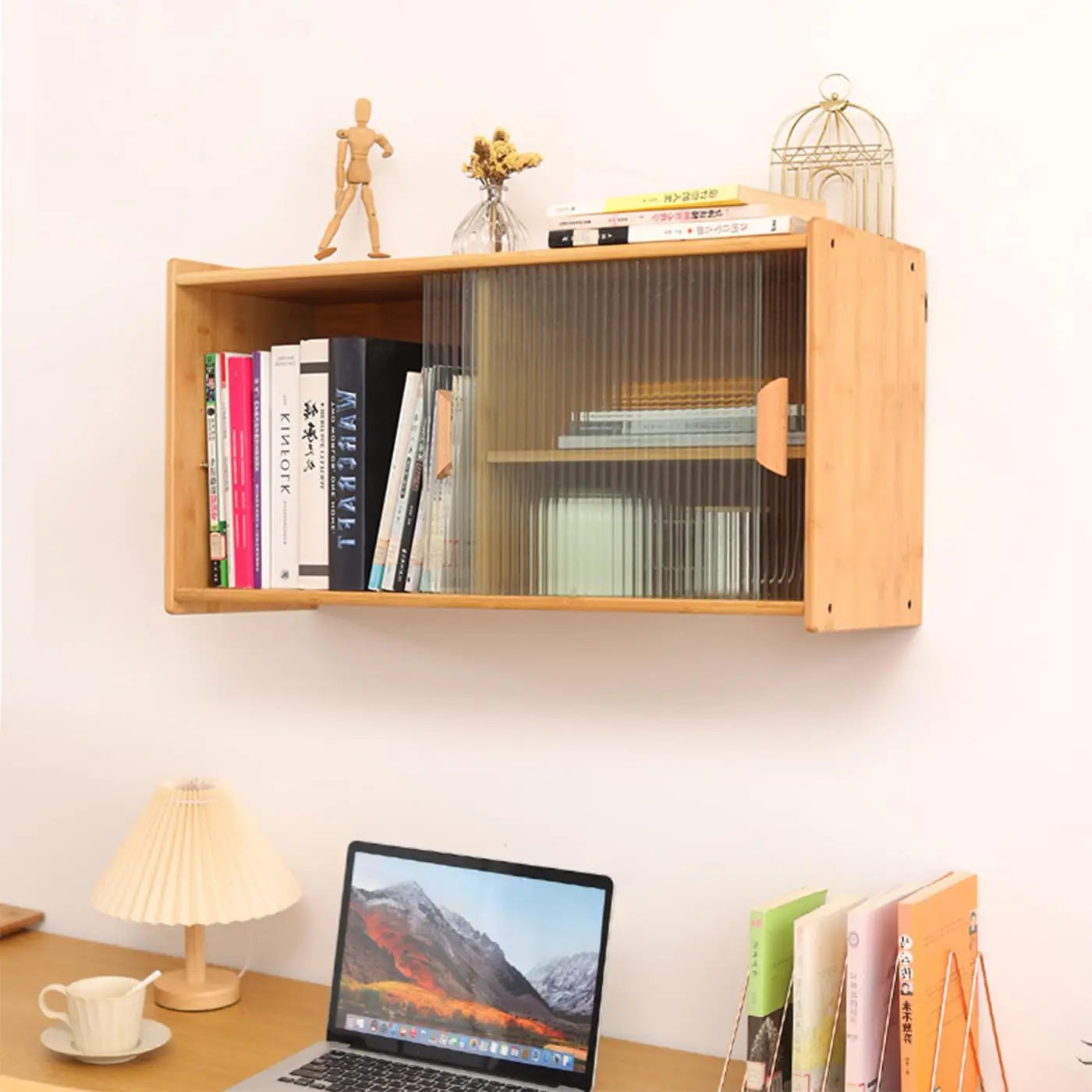 Gdrasuya10 Bamboo Kitchen Pantry Storage Cabinet With 4 Shelves