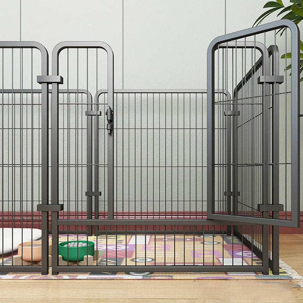 Foldable 4 6 Panels Dog Fence Playpen Heavy Duty Kennel