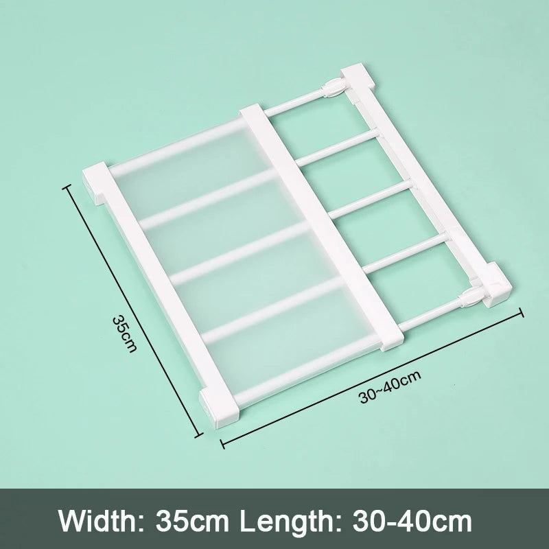 Adjustable Wardrobe Storage Shelf Organizer For Kitchen And Bathroom