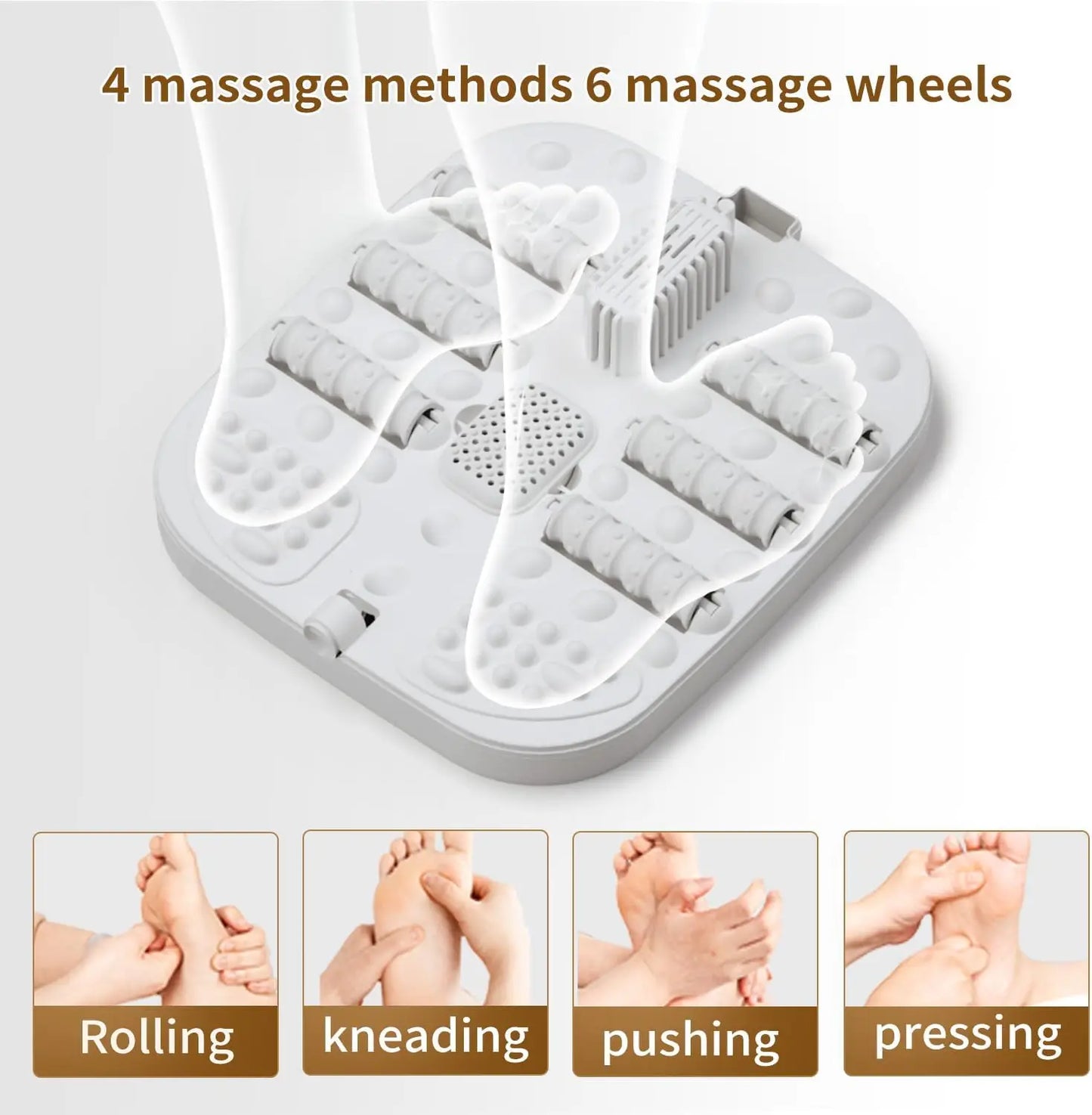 Foldable Foot Spa With Heat And Massage Rollers Home