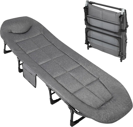 HiMISS Lightweight Camping Tent Cot With Cushion Pillow Bedchair
