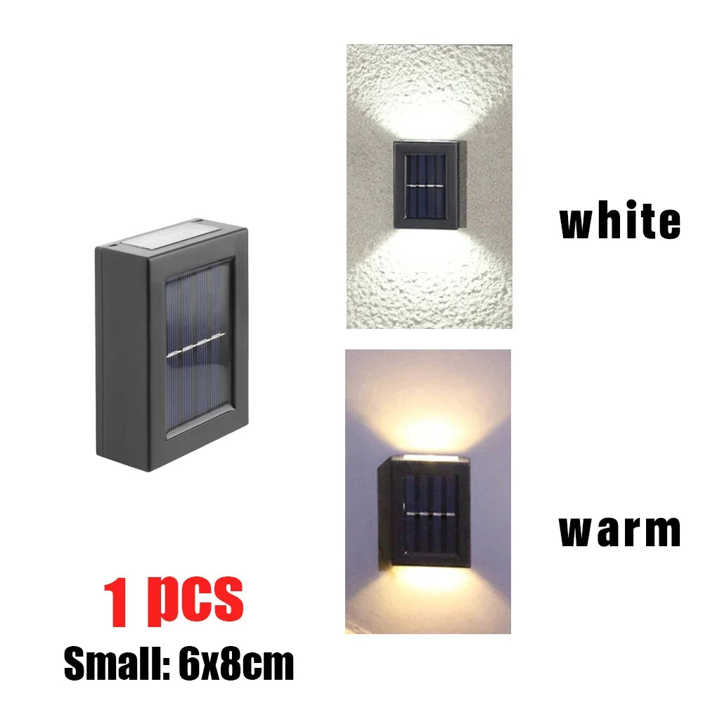 AlliLit Wall Solar Light Outdoor LED Garden Waterproof Lamp