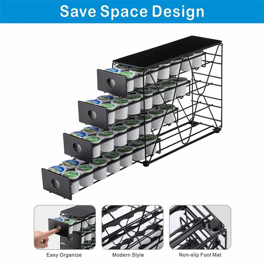 XMSJ Keurig K Cup Holder Organizer 4 Tier Pod Capacity