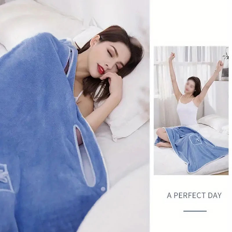 Microfiber Wearable Bath Towel For Travel And Gym Use Everyday