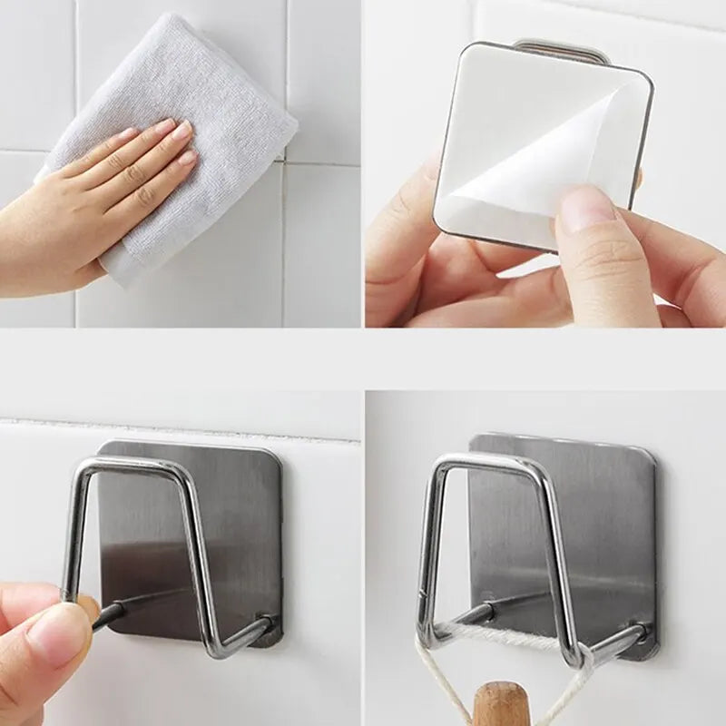 Stainless Steel Sink Sponge Holder Rack For Kitchen Organization