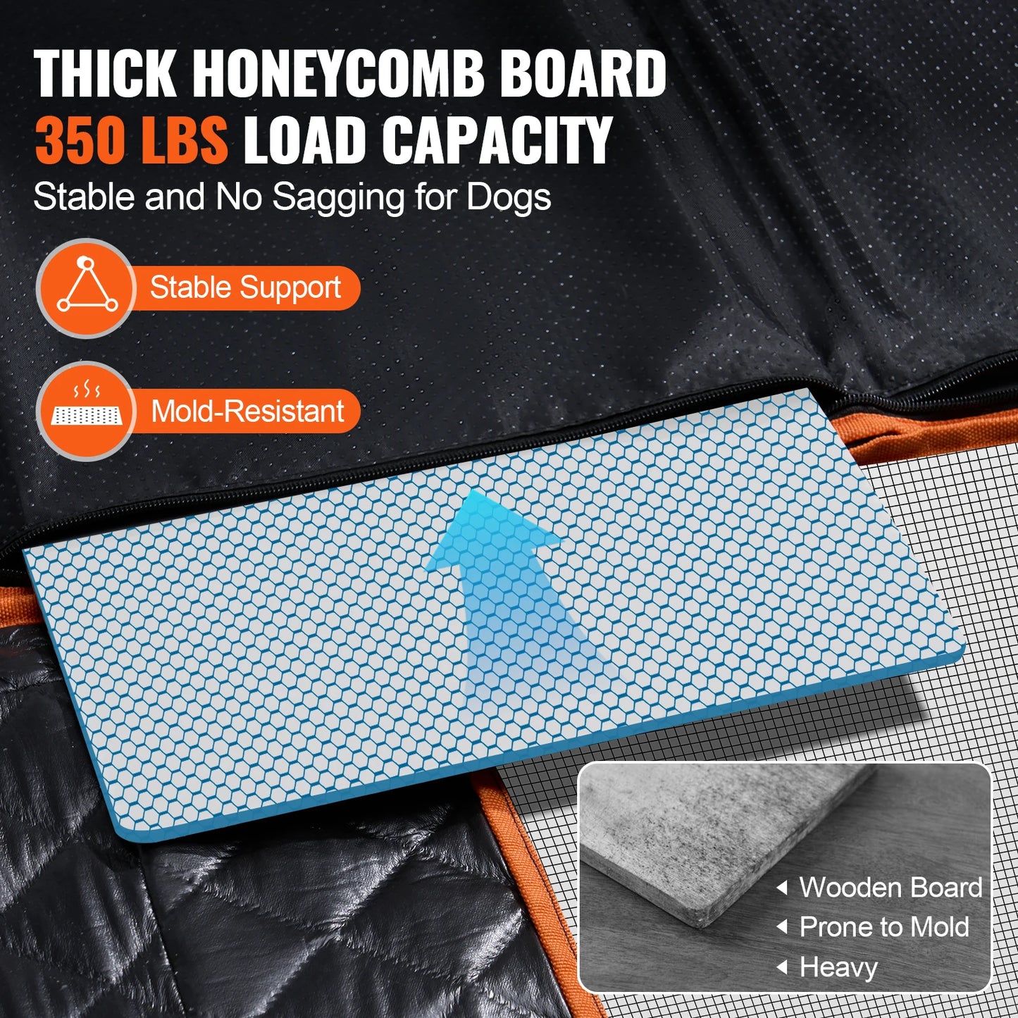 SucceBuy Back Seat Extender Dog Car Seat Cover Hammock With Mesh Window