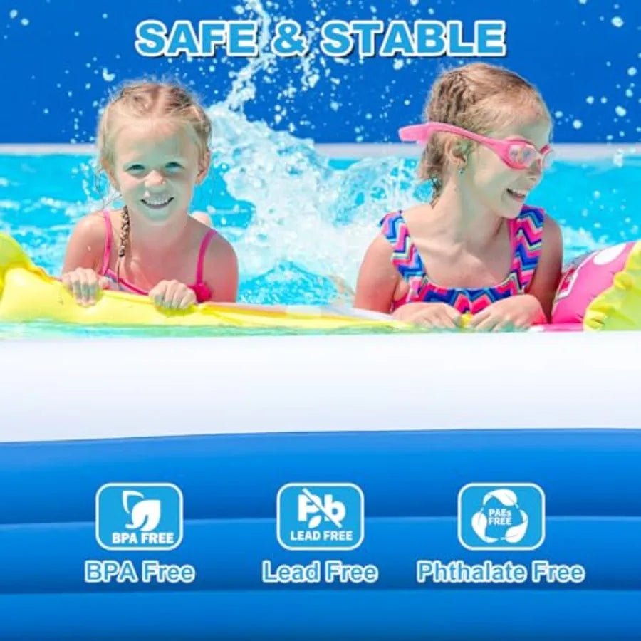 Inflatable Pool For Outdoor Garden Backyard PVC Material Family Use