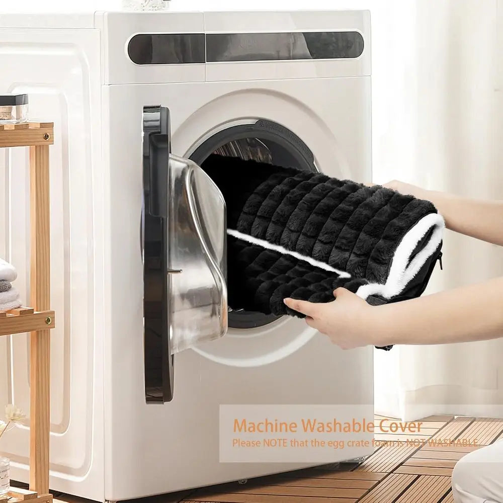 Orthopedic Dog Bed With Pillow And Waterproof Removable Washable Cover