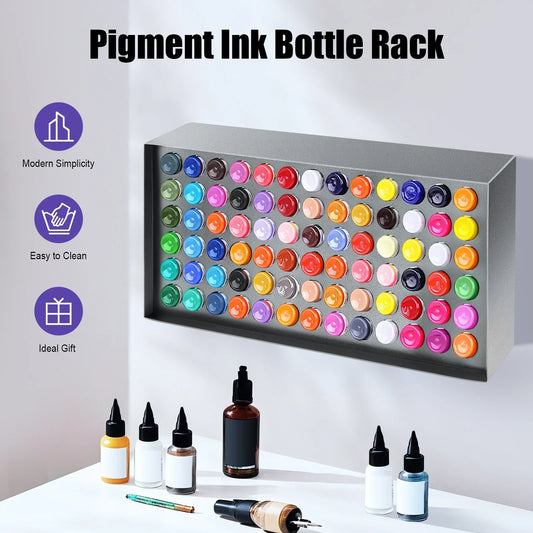 Wall Mounted Iron Paint Bottle Rack For Nail Polish Tools