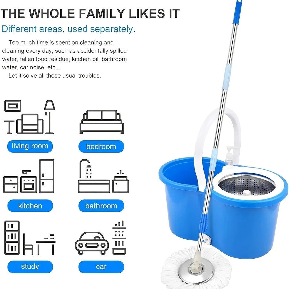AEHOME Mop And Bucket Wringer Kit With 360 Degree Swivel