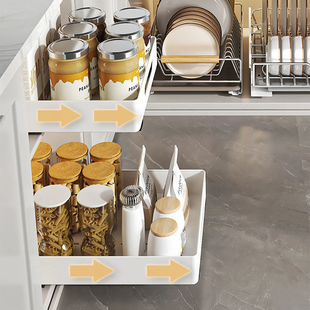 TWISTER.CK Pull Out Cabinet Organizer Heavy Duty Slide Out Drawers