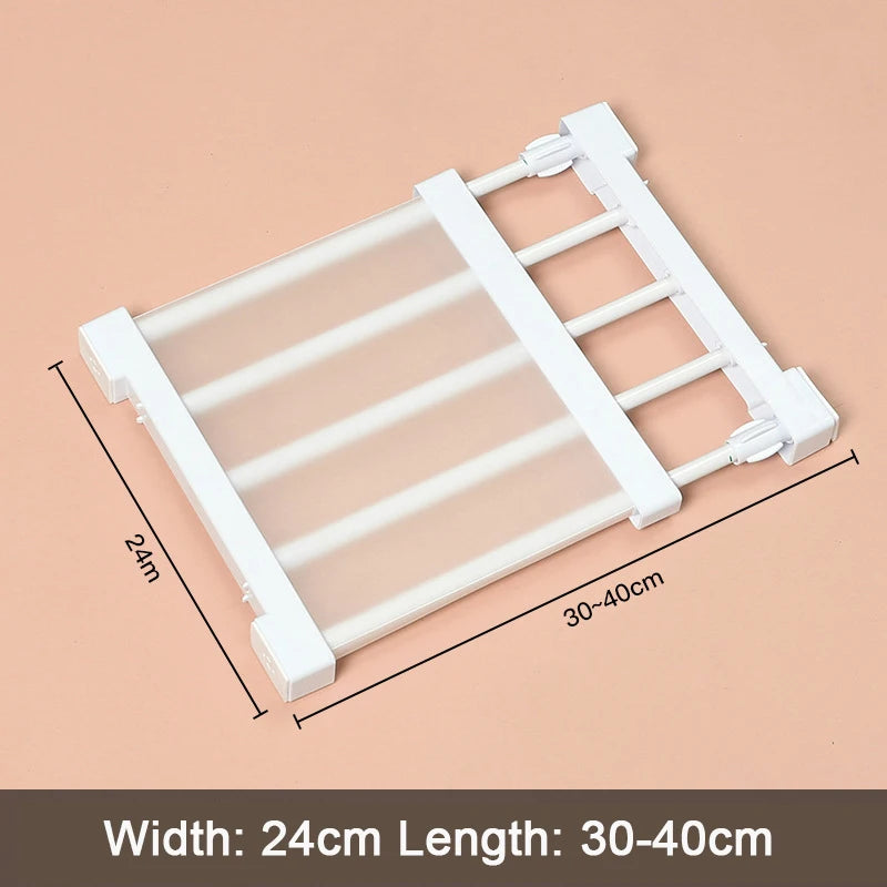 Adjustable Wardrobe Storage Shelf Organizer For Kitchen And Bathroom