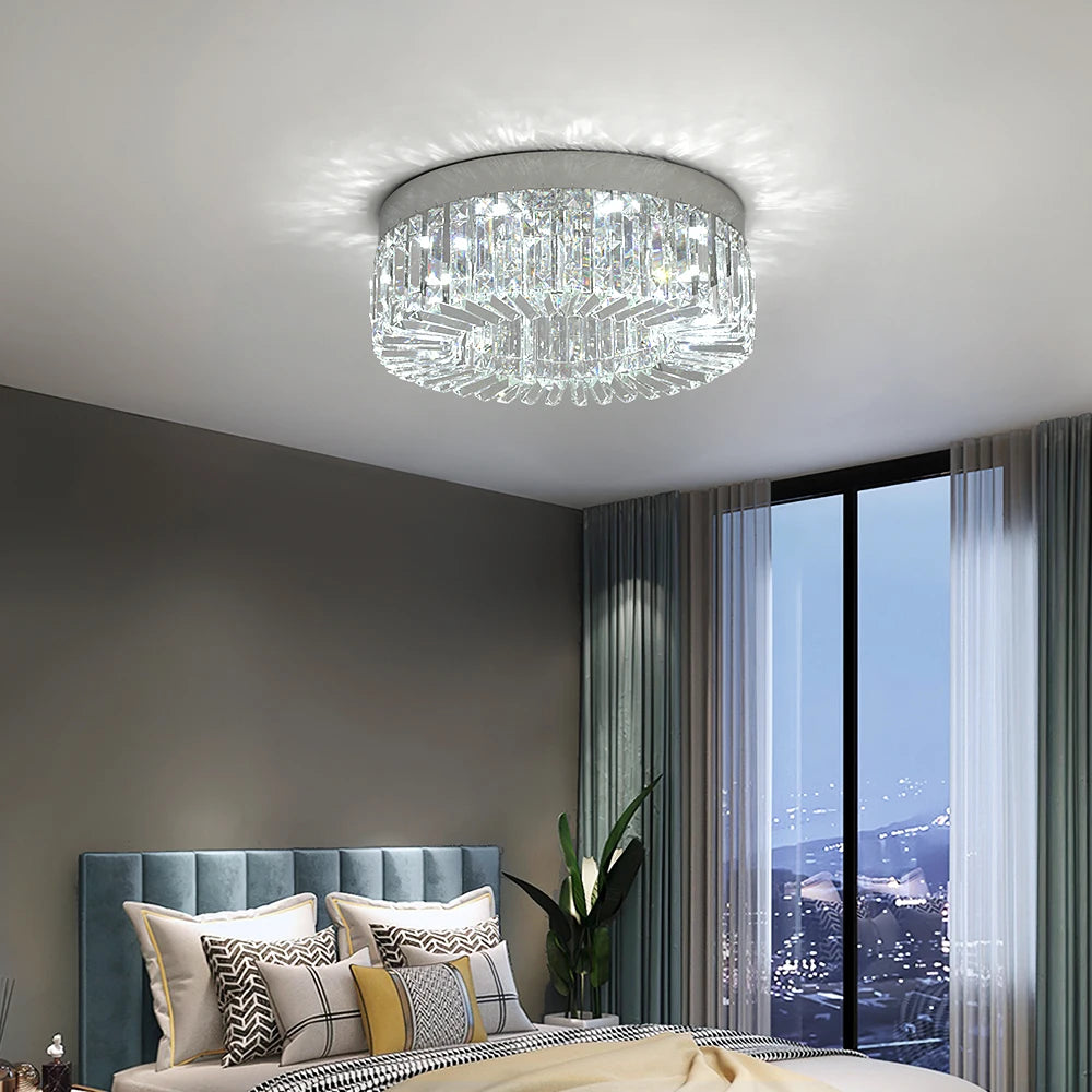 VETRULUS Crystal Ceiling Lamp Living Room Modern Chandelier