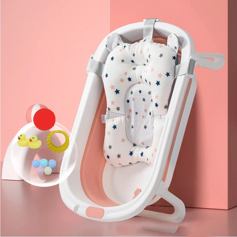 Foldable Baby Bathtub Portable Adjustable Newborn Bath Tub Anti Slip