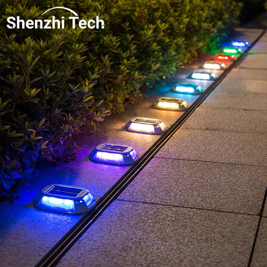 SHENZHITECH Oval Solar LED Light Die Cast Aluminum Path Lamp